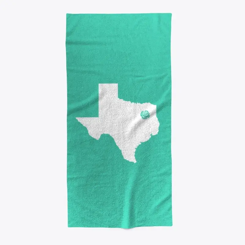 Texas Rose Beach Towel